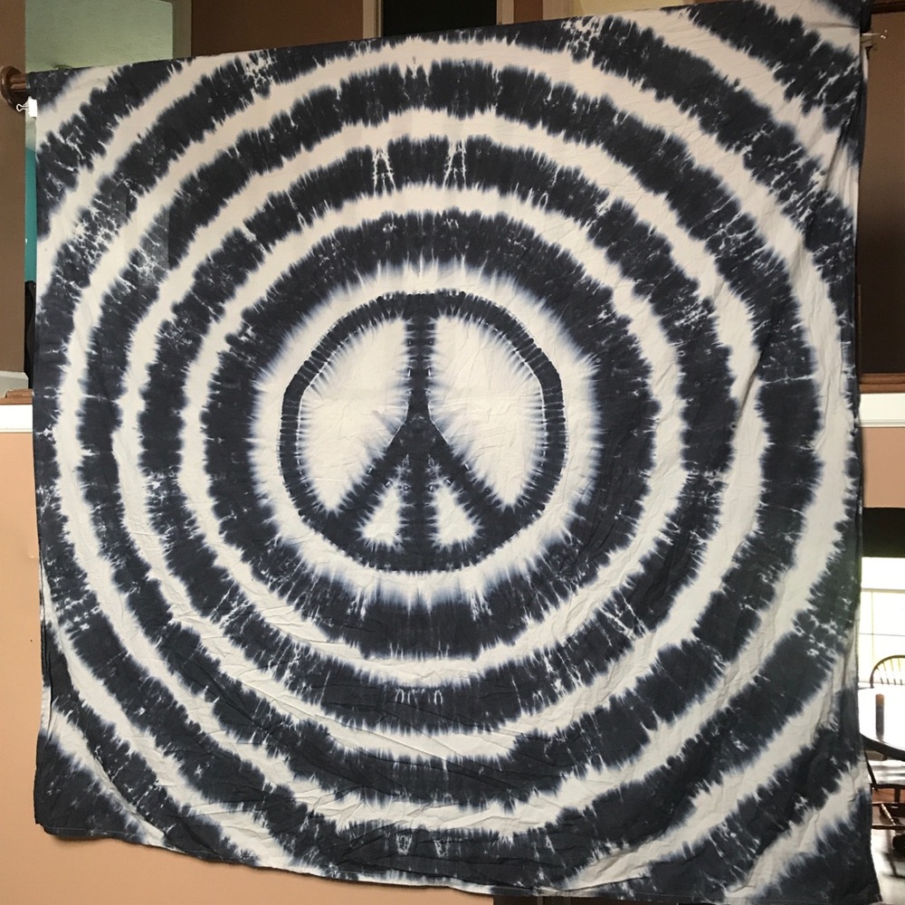 Tie-Dyed Peace Sign Sheet